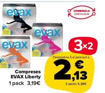 Carrefour Compreses Evax Liberty oferta