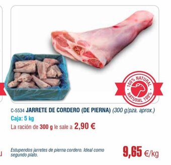 Abordo Jarrete De Cordero (De Pierna) oferta