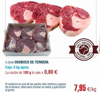 Abordo osobuco De Ternera oferta
