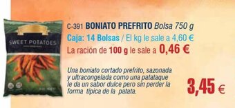 Abordo Boniato Prefrito oferta