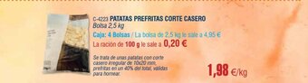 Abordo Patatas Prefritas Corte Casero oferta