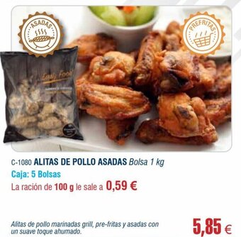 Abordo Alitas de Pollo Asadas oferta