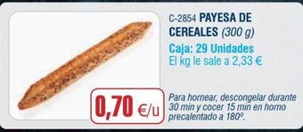Abordo Payesa De Cereales oferta