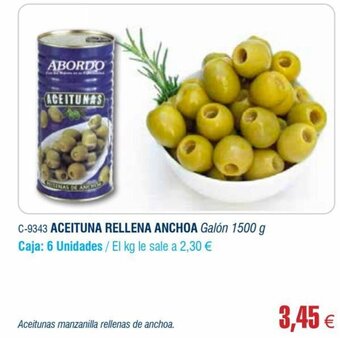 Abordo Aceituna Rellena Anchoa oferta