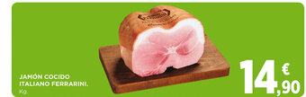 El Corte Inglés Jamón Cocido Italiano Ferrarini oferta