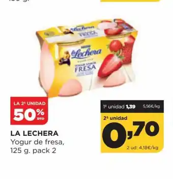 Alimerka La Lechera Yogut De Fresa 125 g. Pack 2 oferta