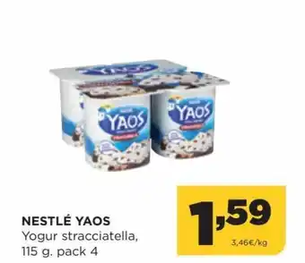 Alimerka Nestlé Yaos Yogur Stracciatella 155 g Pack 4 oferta