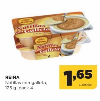 Alimerka Reina Natillas Con Galleta 125 g Pack 4 oferta
