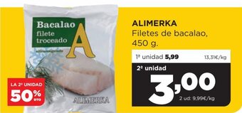 Alimerka Alimerka Filetes De Bacalao 450 g oferta