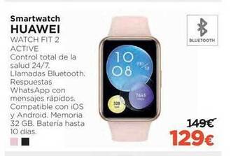 El Corte Inglés Smartwatch huawei watch fit 2 active oferta