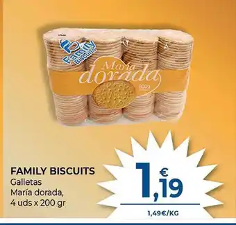 CashDiplo Family biscuits galletas maria dorada oferta