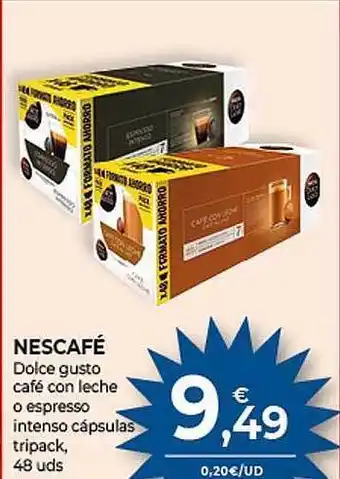 CashDiplo Nescafé dolce gusto café con leche o lespresso intenso cápsulas tripack oferta