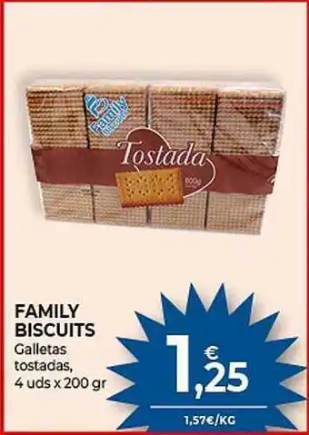 CashDiplo Family biscuits galletas tostadas oferta