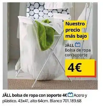 IKEA Jäll bolsa de ropa con soporte oferta