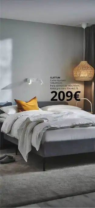 IKEA Slattum cama tapizada oferta