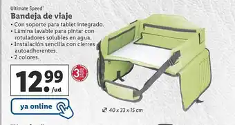 Lidl Ultimate speed bandeja de viaje oferta