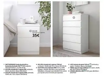 IKEA Kullen cómoda de 2 cajones oferta