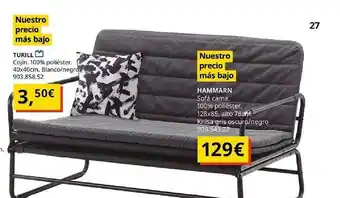 IKEA Turill cojin 100% poliester hammarn sofá cama oferta