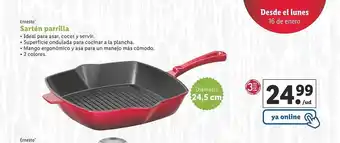 Lidl Ernesto sartén parrilla oferta