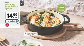 Lidl Ernesto fuente para horno de hierro fundido oferta