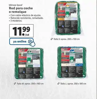 Lidl Ultimate speed red para coche o remolque oferta