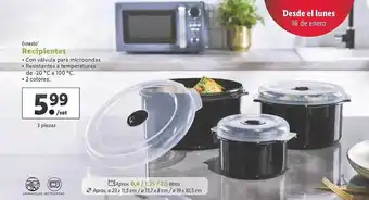 Lidl Ernesto recipientes oferta