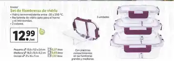 Lidl Ernesto set de fiambreras de vidrio oferta