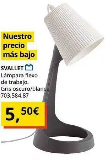 IKEA Svallet lámpara flexo de trabajo oferta