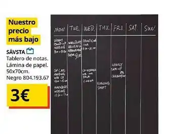 IKEA Sävsta tablero de notas oferta