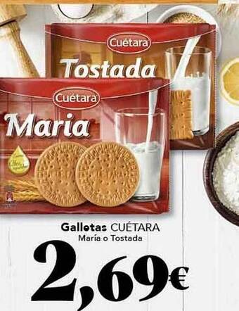 Gadis Galletas cuétara maria o tostada oferta
