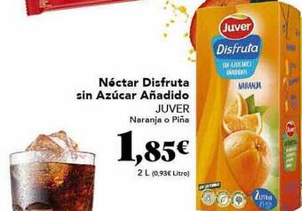 Gadis Néctar disfruta sin azúcar añadido juver oferta