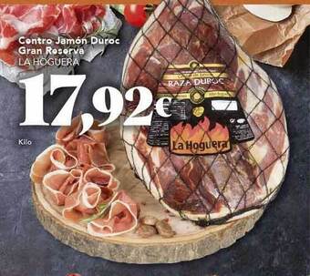 Centro jamón duroc gran reserva la hoguera
