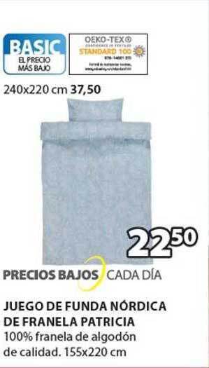 JYSK Juego de funda nórdica de franela patricia oferta