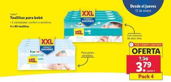 Lidl Lupilu toallitas para bebé oferta