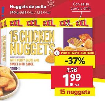 Lidl Nuggets de pollo oferta