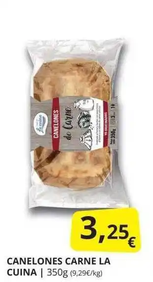 Supermercados MAS Canelones carne la cuina oferta