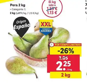 Lidl Pera 2 kg oferta