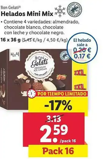 Lidl Bon gelati helados mini mix oferta