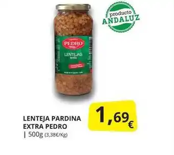 Supermercados MAS Lenteja pardina extra pedro oferta