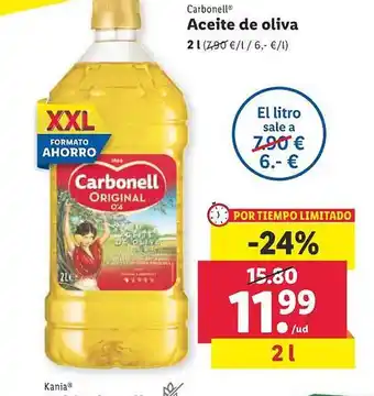 Lidl Carbonell aceite de oliva oferta