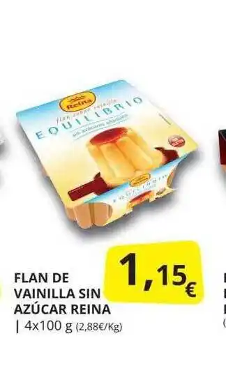 Supermercados MAS Flan de vainilla sin azúcar reina oferta