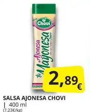 Supermercados MAS Salsa ajonesa chovi oferta