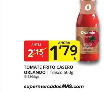 Supermercados MAS Tomate frito casero orlando oferta
