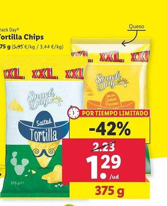 Lidl Snack day tortilla chips oferta