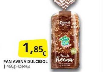 Supermercados MAS Pan avena dulcesol oferta