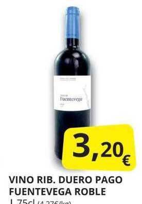 Supermercados MAS Vino rib duero pago fuentevega roble oferta