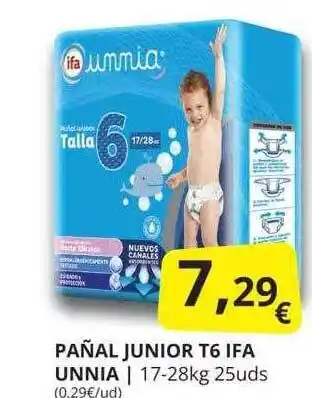 Supermercados MAS Pañal junior t6 ifa unnia oferta