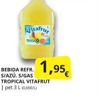 Supermercados MAS Bebida refr s azú s gas tropical vitafrut oferta