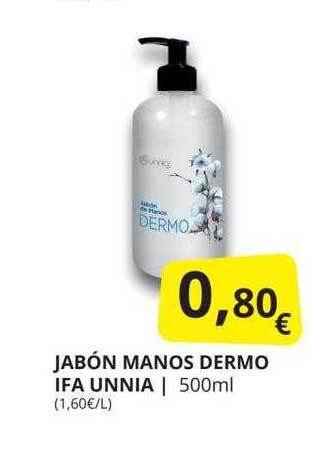 Supermercados MAS Jabón manos dermo ifa unnia oferta
