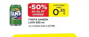 Supermercados MAS Fanta sandia oferta